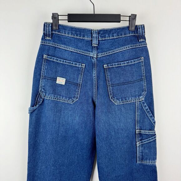 Old Navy 90s Baggy Carpenter Jeans Boy's Painters Pants Reissue Blue Denim NWT - Picture 6 of 16